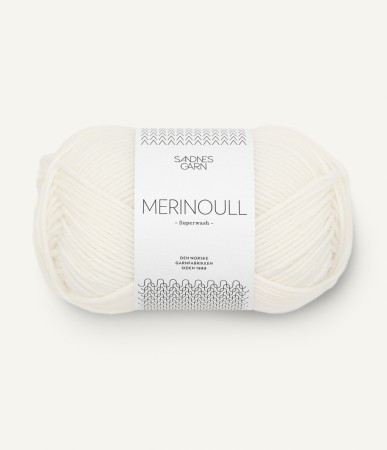 Merinoull - 1001 Hvit