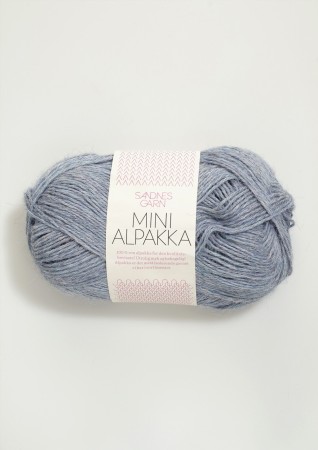 Mini Alpakka 6221 Lys blåmelert